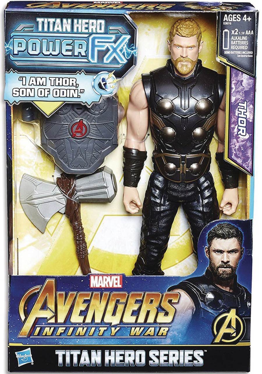 Avengers 12-Inch Titan Hero Power FX Thor Action Figure Case