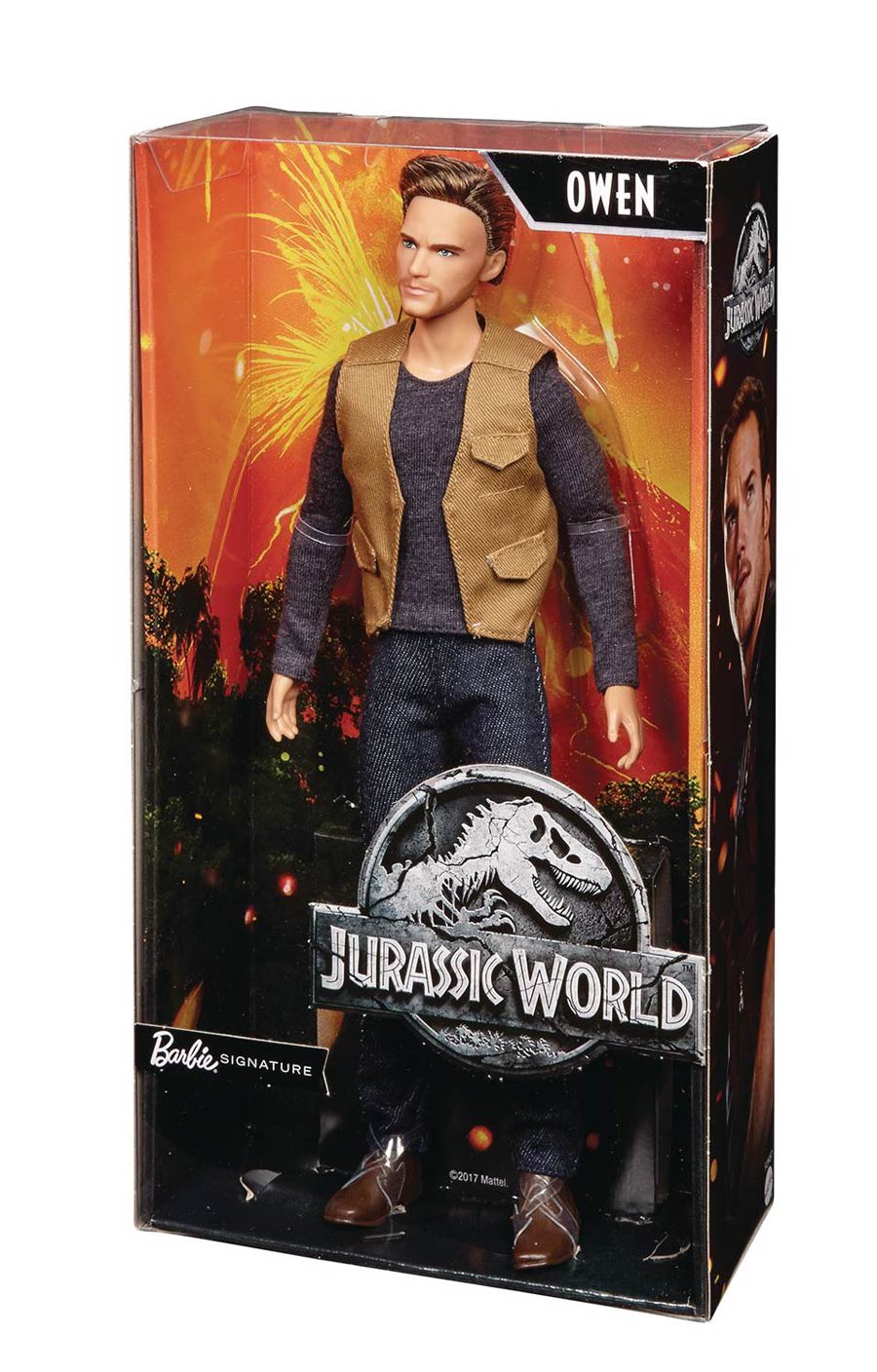 Barbie Jurassic World Owen Doll Case