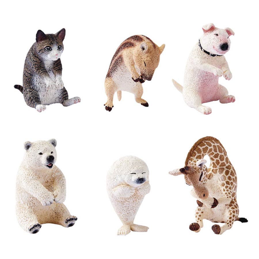 Animal Life Baby Hug PVC Figure Blind Mystery Box 8-Piece Display