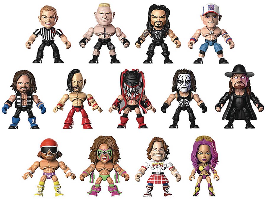 The Loyal Subjects x WWE Mini Figure Wave 1 Blind Mystery Box 12-Piece Display