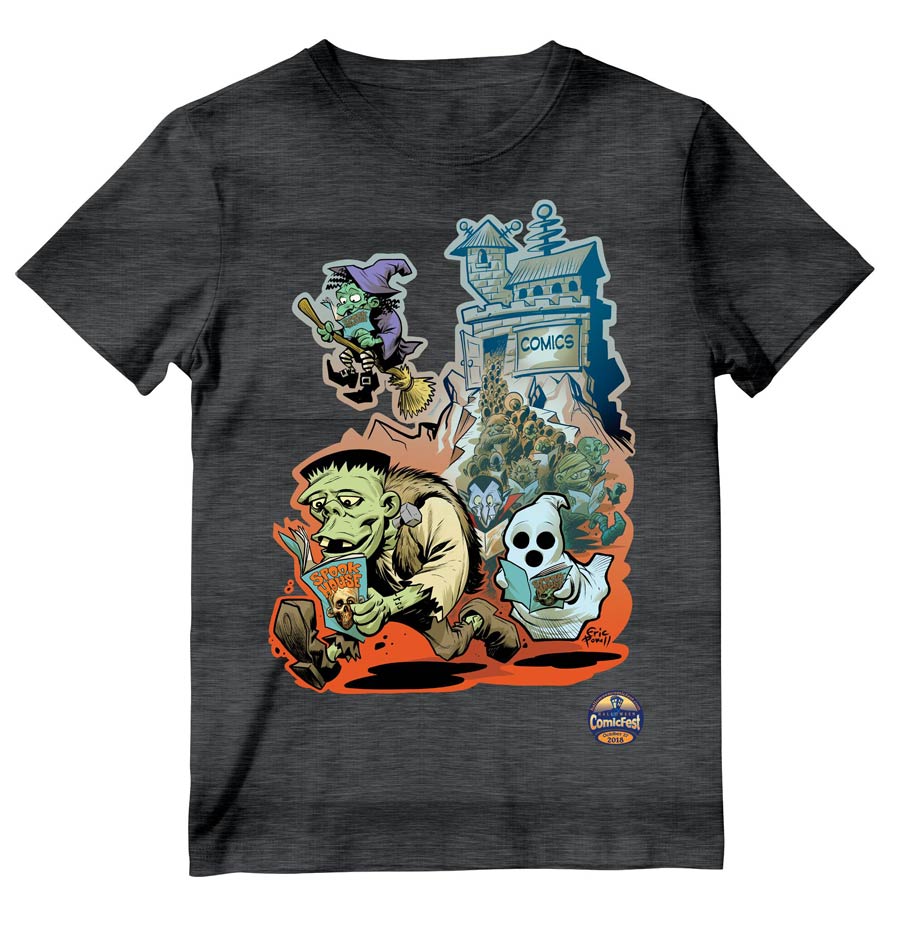 HCF 2018 Commemorative Artist Eric Powell Heather Charcoal T-Shirt Large