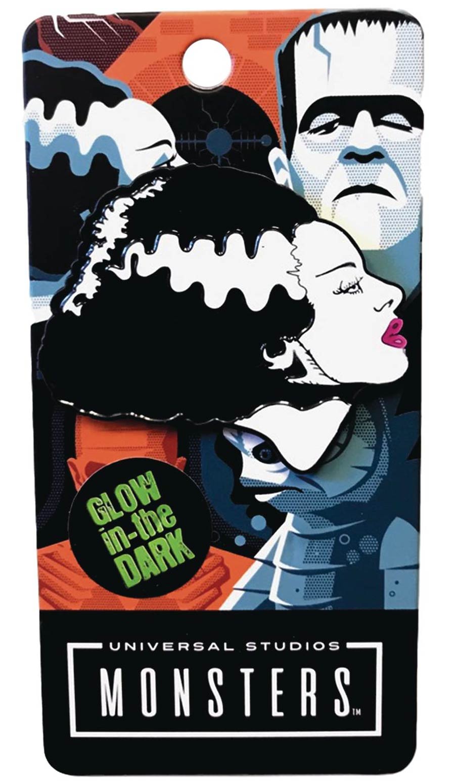 Universal Monsters Glow-In-The-Dark Enamel Pin - Bride Of Frankenstein