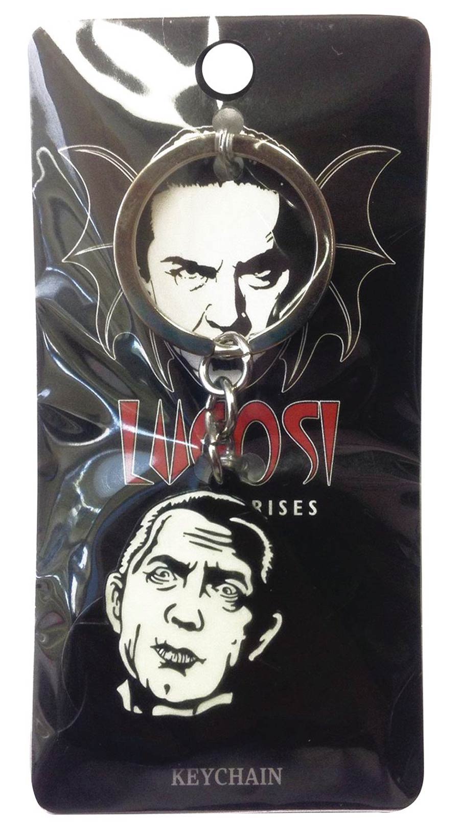 Dracula Glow-In-The-Dark Enamel Keychain
