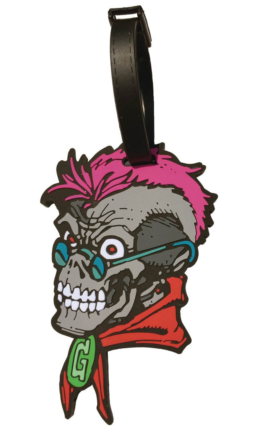 Goosebumps Luggage Tag - Curly Skull