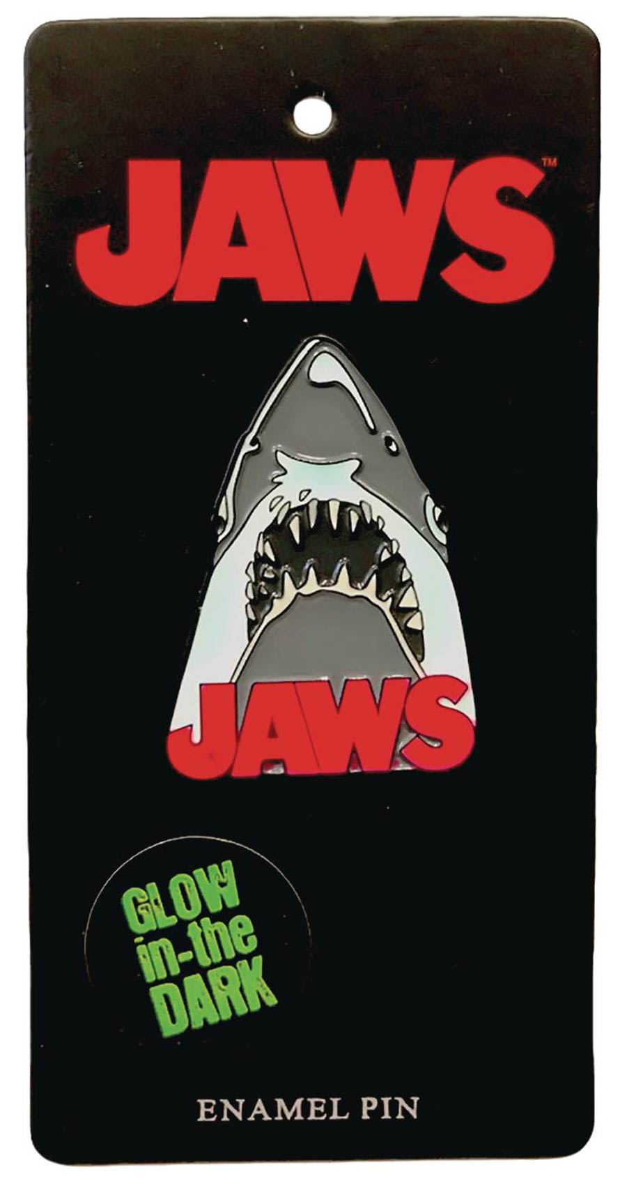 Jaws Glow-In-The-Dark Enamel Pin