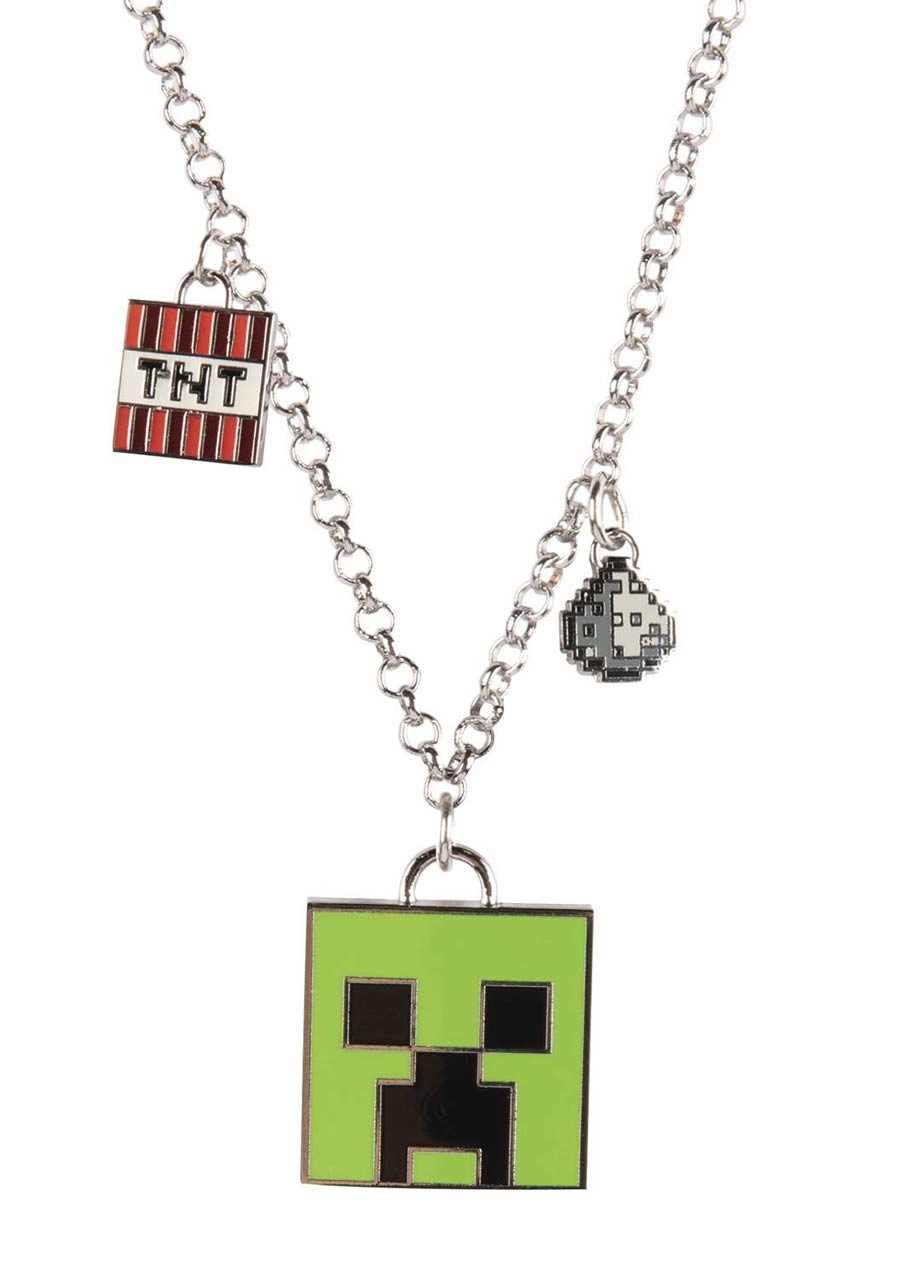 Minecraft Enchanted Creeper Necklace