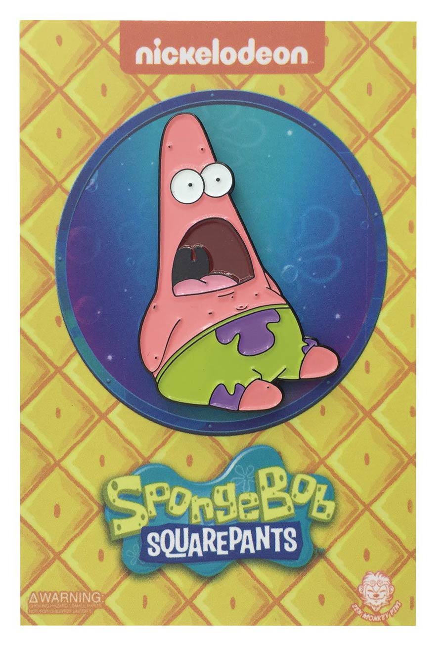 SpongeBob Shocked Patrick Enamel Pin