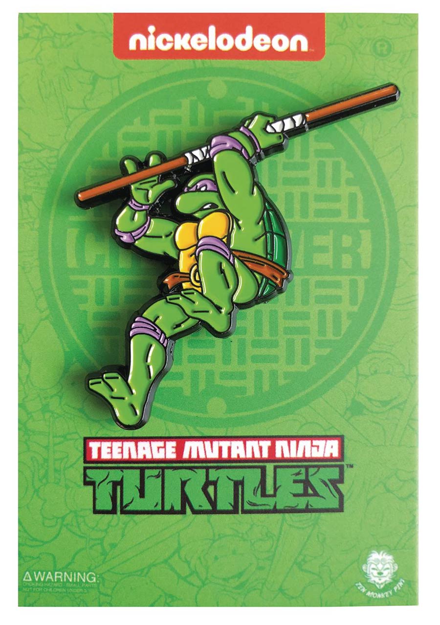 Teenage Mutant Ninja Turtles Enamel Pin - Leaping Donatello