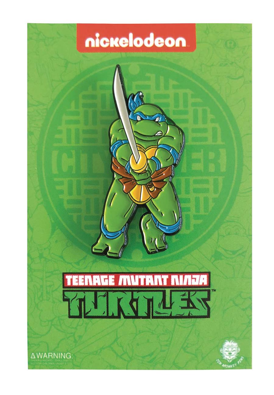 Teenage Mutant Ninja Turtles Enamel Pin - Leaping Leonardo