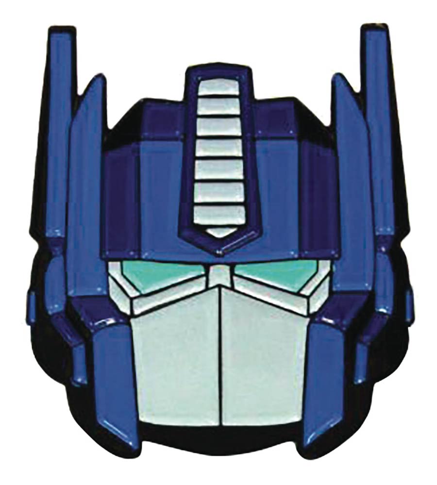Transformers Glitter Face Pin - Optimus Prime