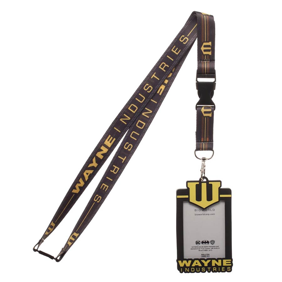 Wayne Industries Lanyard With Rubber ID Holder