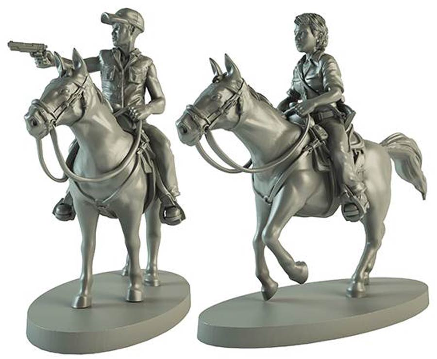 Walking Dead All Out War Maggie & Glenn Horseback Booster