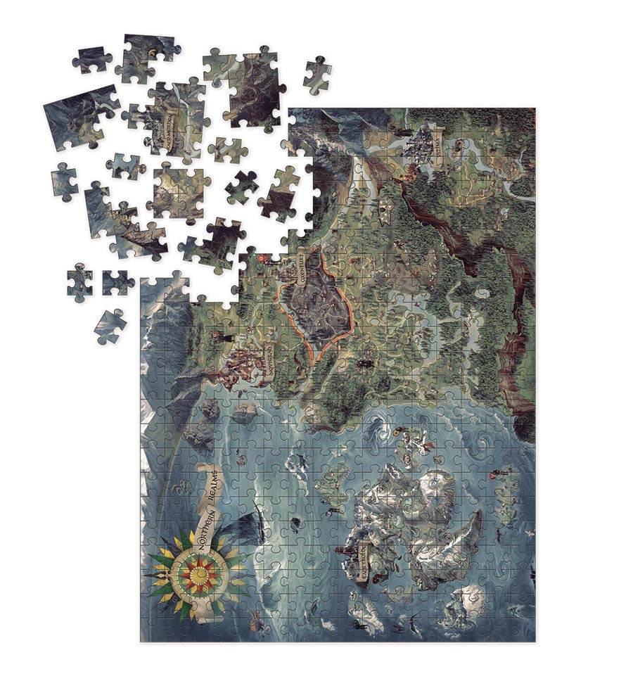 Witcher 3 Wild Hunt Witcher World Map Puzzle