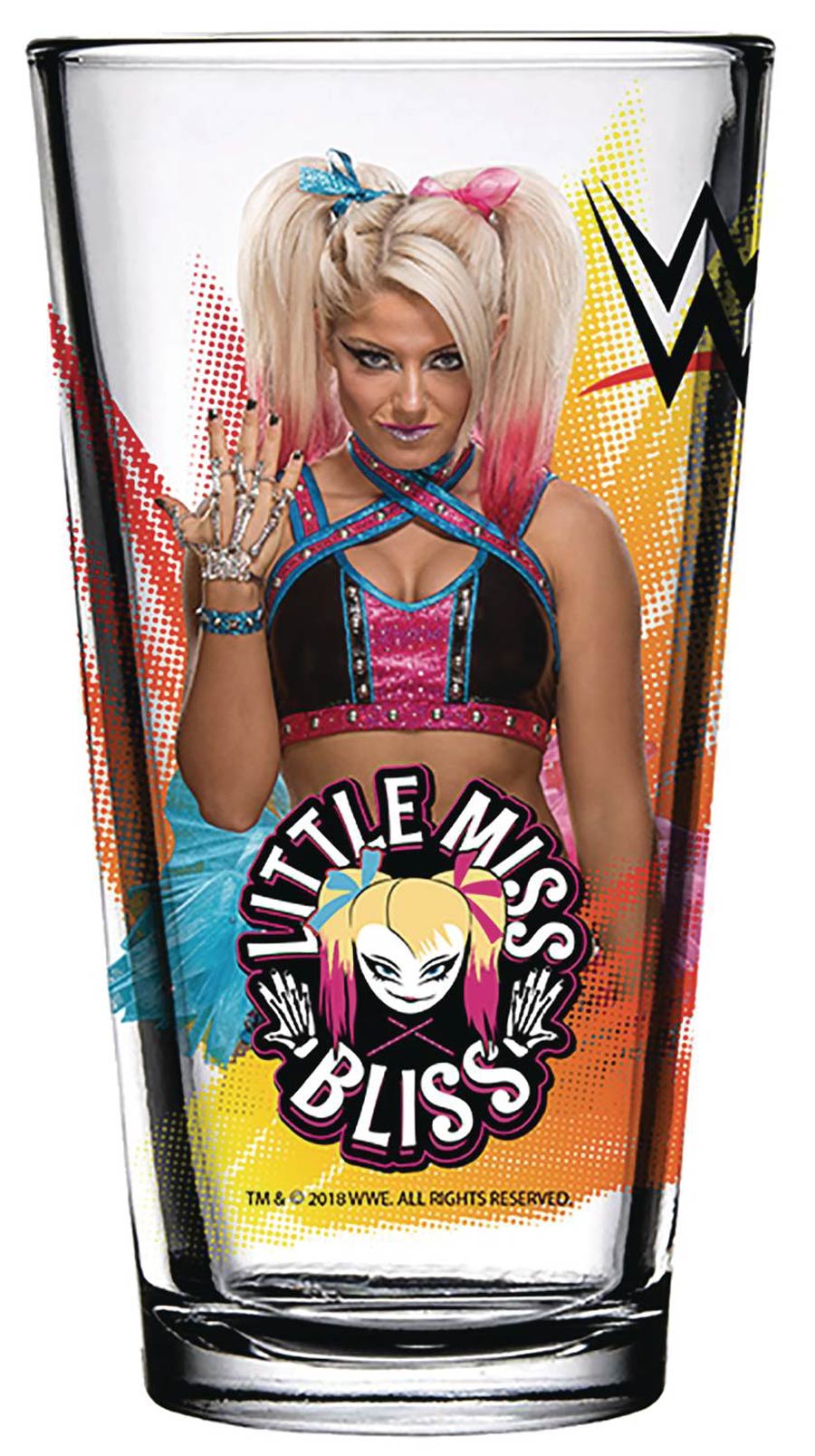 Toon Tumblers WWE Superstars Pint Glass - Alexa Bliss