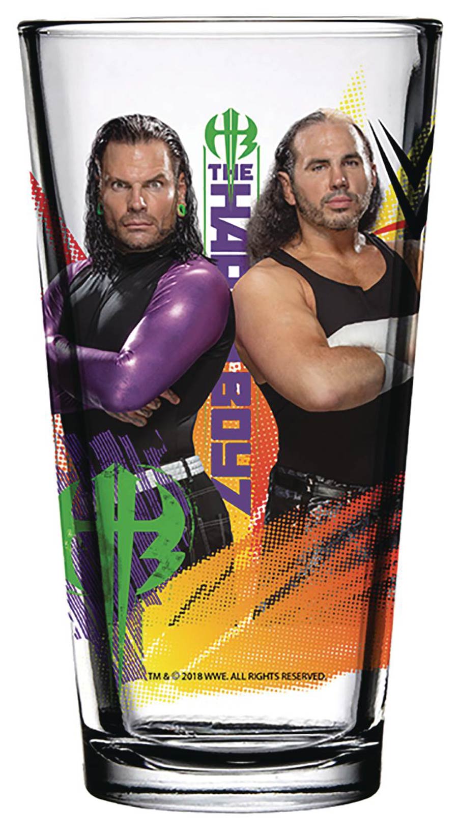 Toon Tumblers WWE Superstars Pint Glass - Hardy Bros