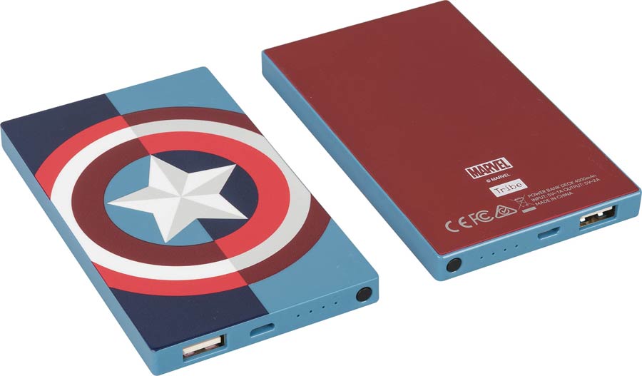 Marvel Heroes 4000 mAh Portable Power Bank - Captain America