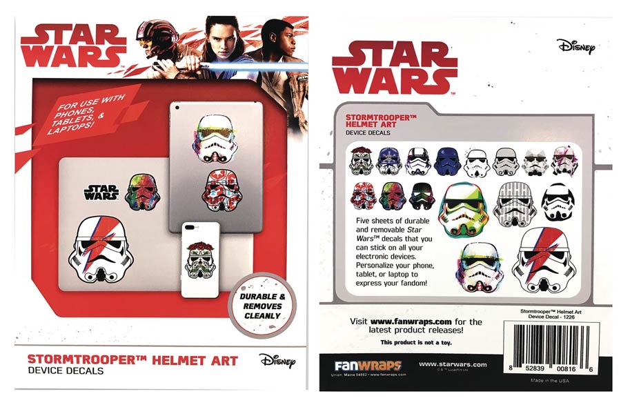 Star Wars Device Decal Pack - Stormtrooper Helmet Art