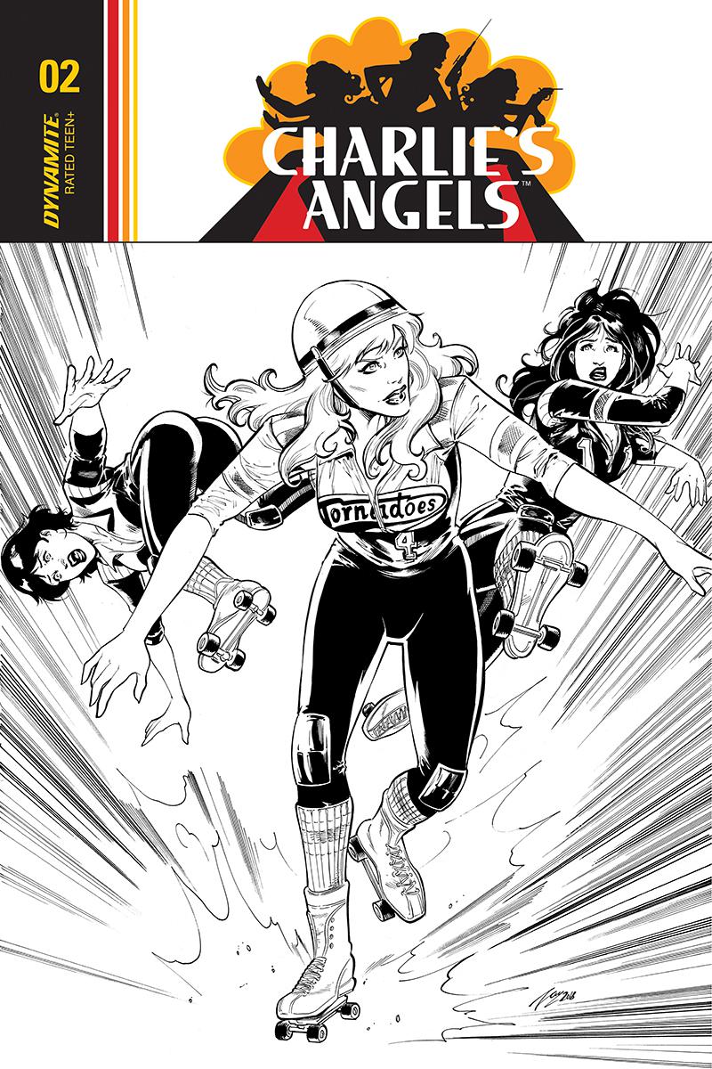 Charlies Angels #4 Cover D Incentive Vicente Cifuentes Black & White Cover