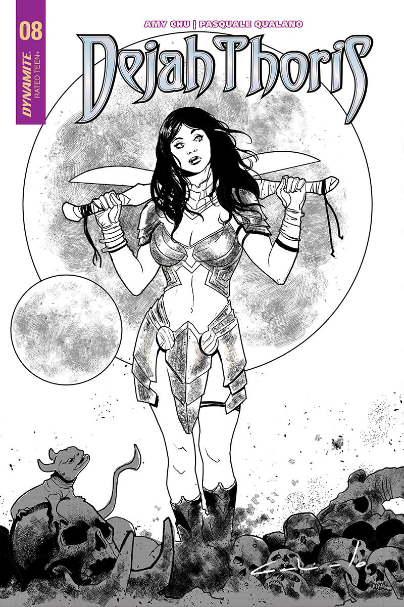 Dejah Thoris Vol 2 #8 Cover D Incentive Diego Galindo Black & White Cover