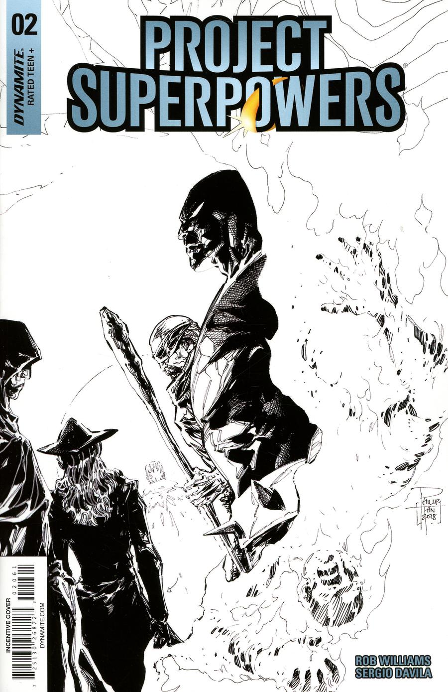 Project Superpowers Vol 3 #2 Cover G Incentive Philip Tan Black & White Cover