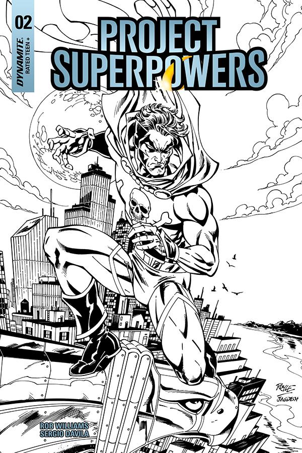 Project Superpowers Vol 3 #2 Cover H Incentive John Royle Black & White Cover