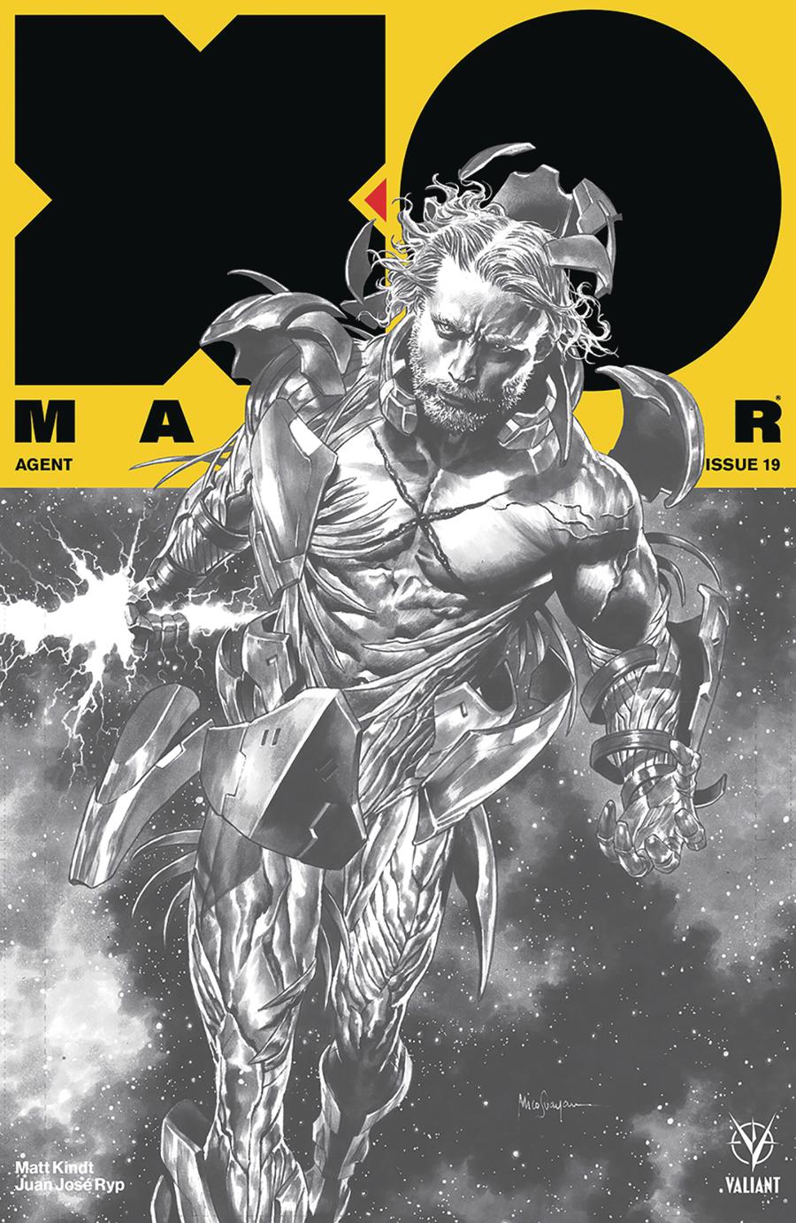 X-O Manowar Vol 4 #19 Cover F Incentive Mico Suayan X-O Manowar 75th Issue Variant Cover