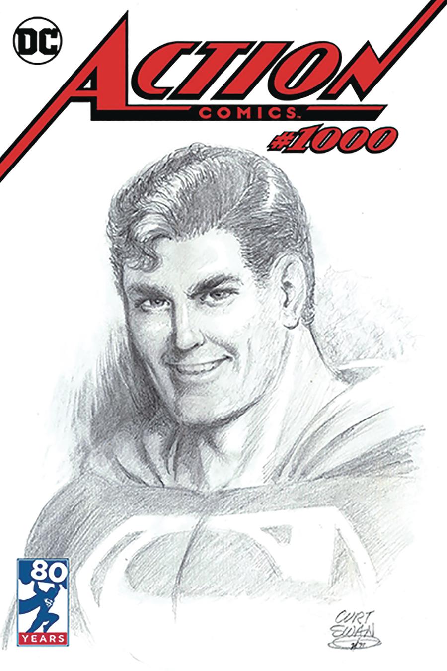 Action Comics Vol 2 #1000 Cover Z-M DF Curt Swan Variant Cover Signed By Scott Snyder