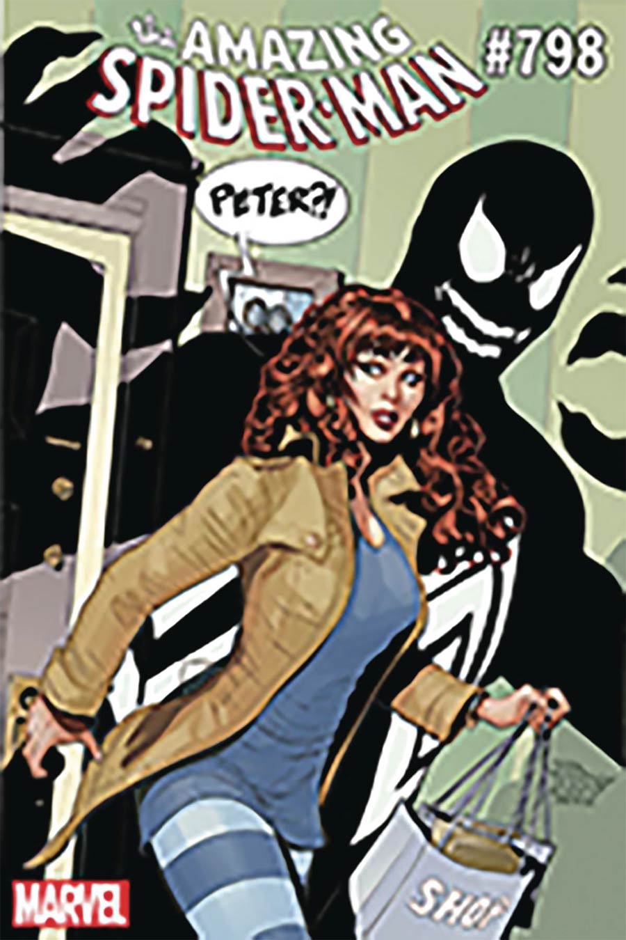 Amazing Spider-Man Vol 4 #798 Cover K DF Venom Variant Cover Gold Signature Series Signed By John Romita Sr
