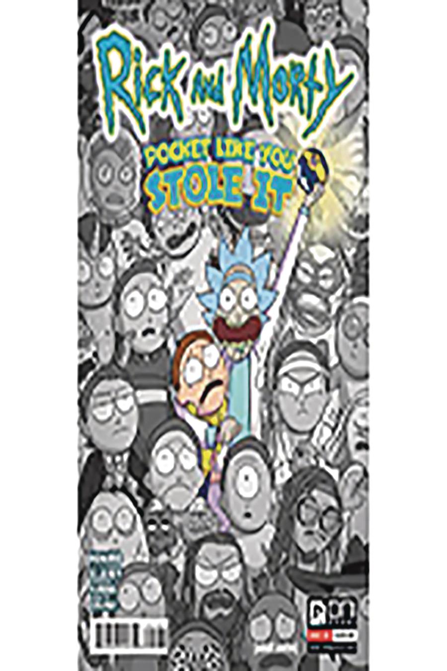 Rick And Morty Pocket Like You Stole It #1 Cover C DF Jetpack Comics Forbidden Planet Exclusive Marc Ellerby Spot Color Variant Cover