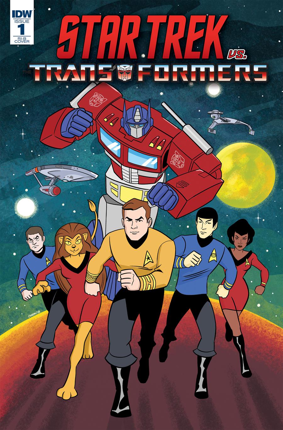 Star Trek vs Transformers #1 Cover D Incentive Derek Charm Variant Cover