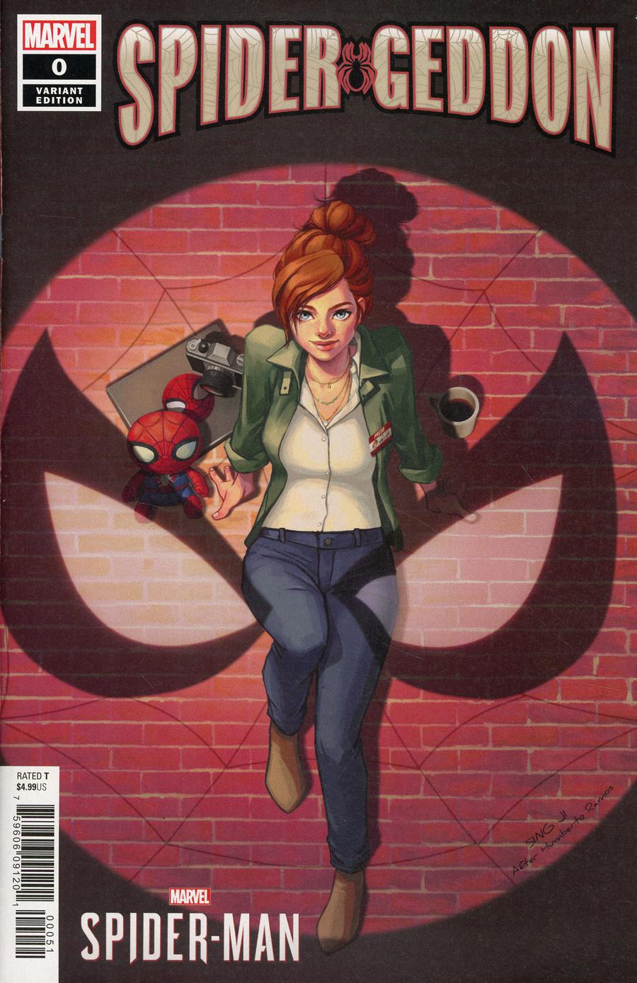 Spider-Geddon #0 Cover C Incentive Sing Ji Marvels Spider-Man Video Game Variant Cover