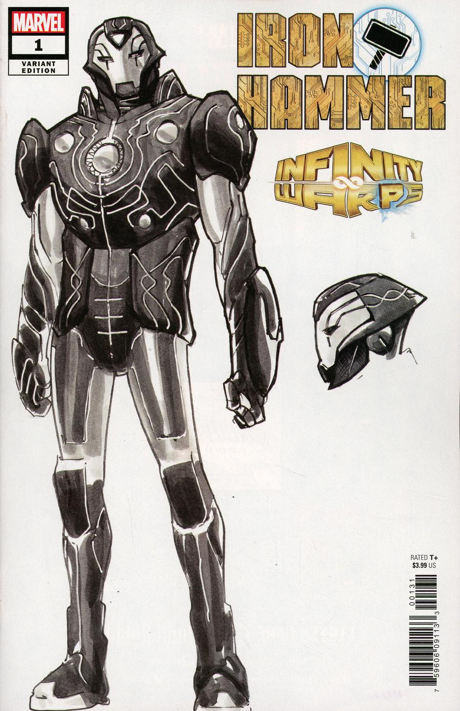 Infinity Wars Iron Hammer #1 Cover C Incentive Humberto Ramos Design Variant Cover