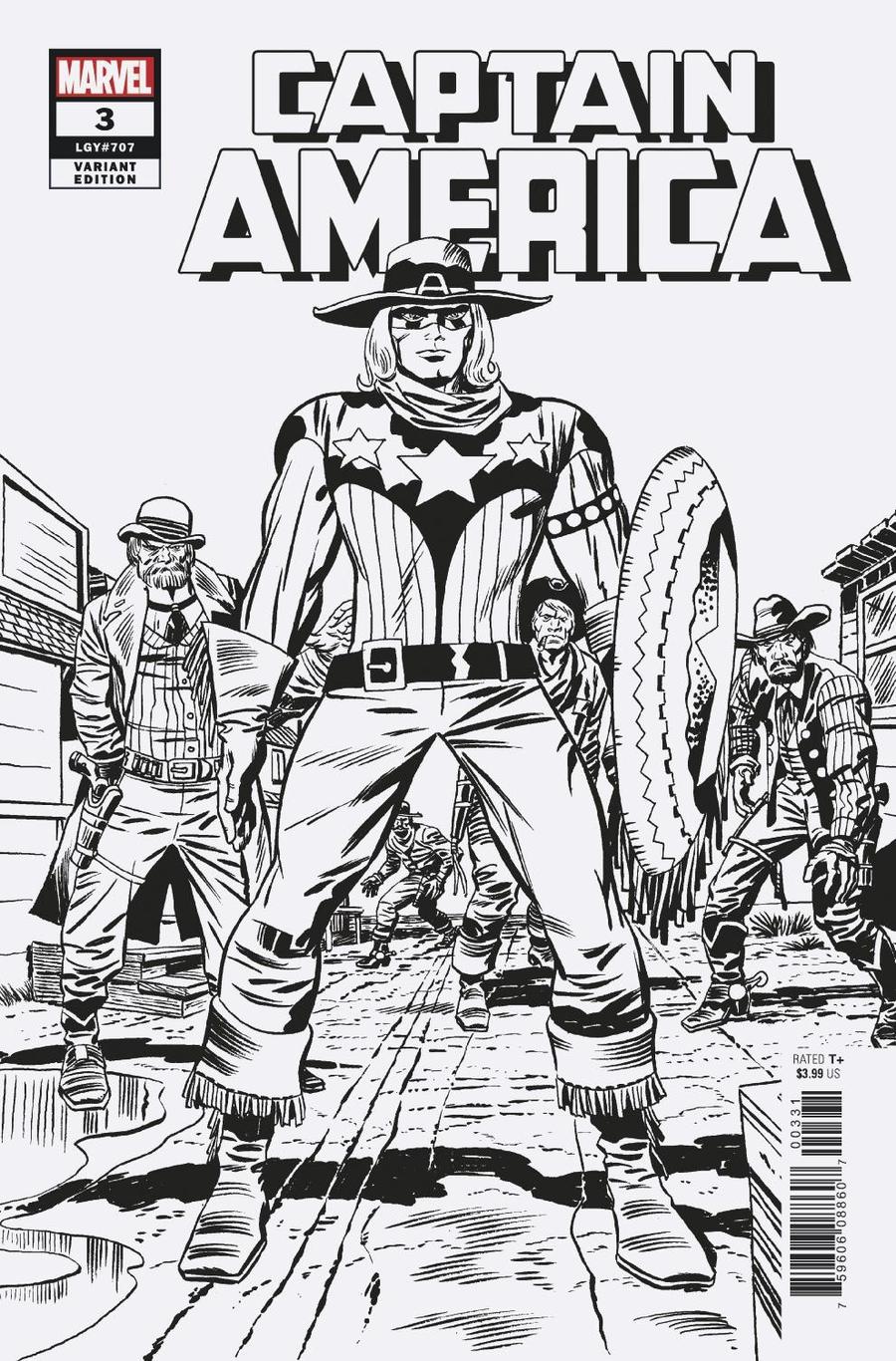 Captain America Vol 9 #3 Cover D Incentive Jack Kirby Remastered Sketch Variant Cover