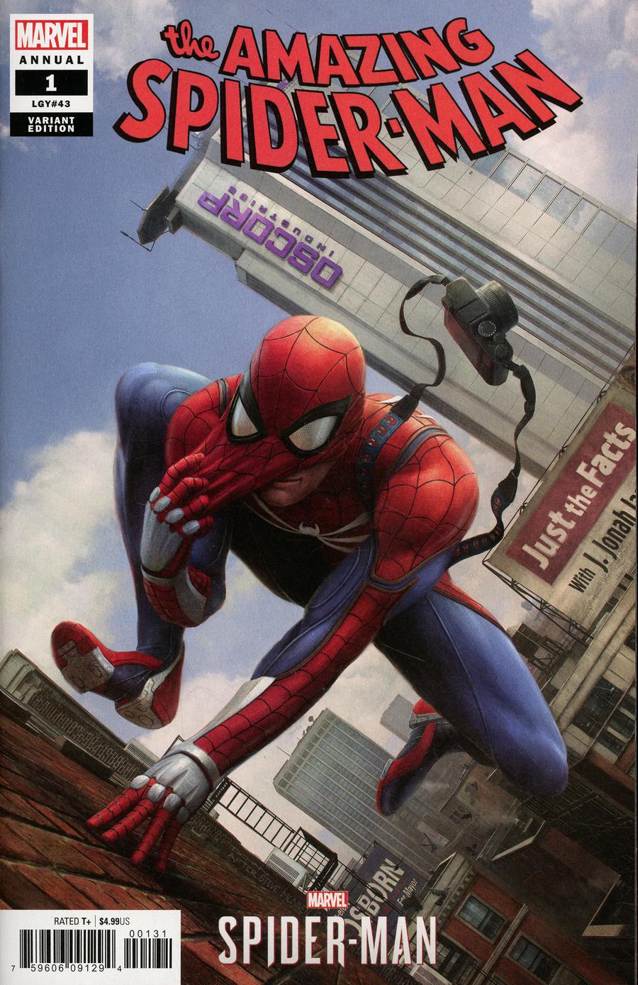 Amazing Spider-Man Vol 5 Annual #1 Cover C Incentive Dennis Chan Marvels Spider-Man Video Game Variant Cover
