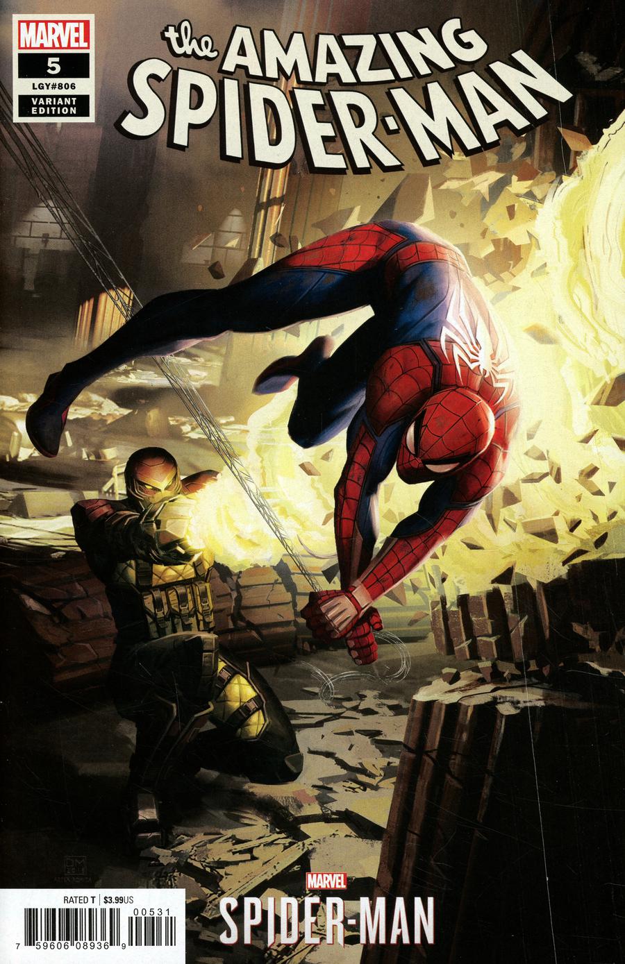 Amazing Spider-Man Vol 5 #5 Cover C Incentive Daryl Mandryk Marvels Spider-Man Video Game Variant Cover