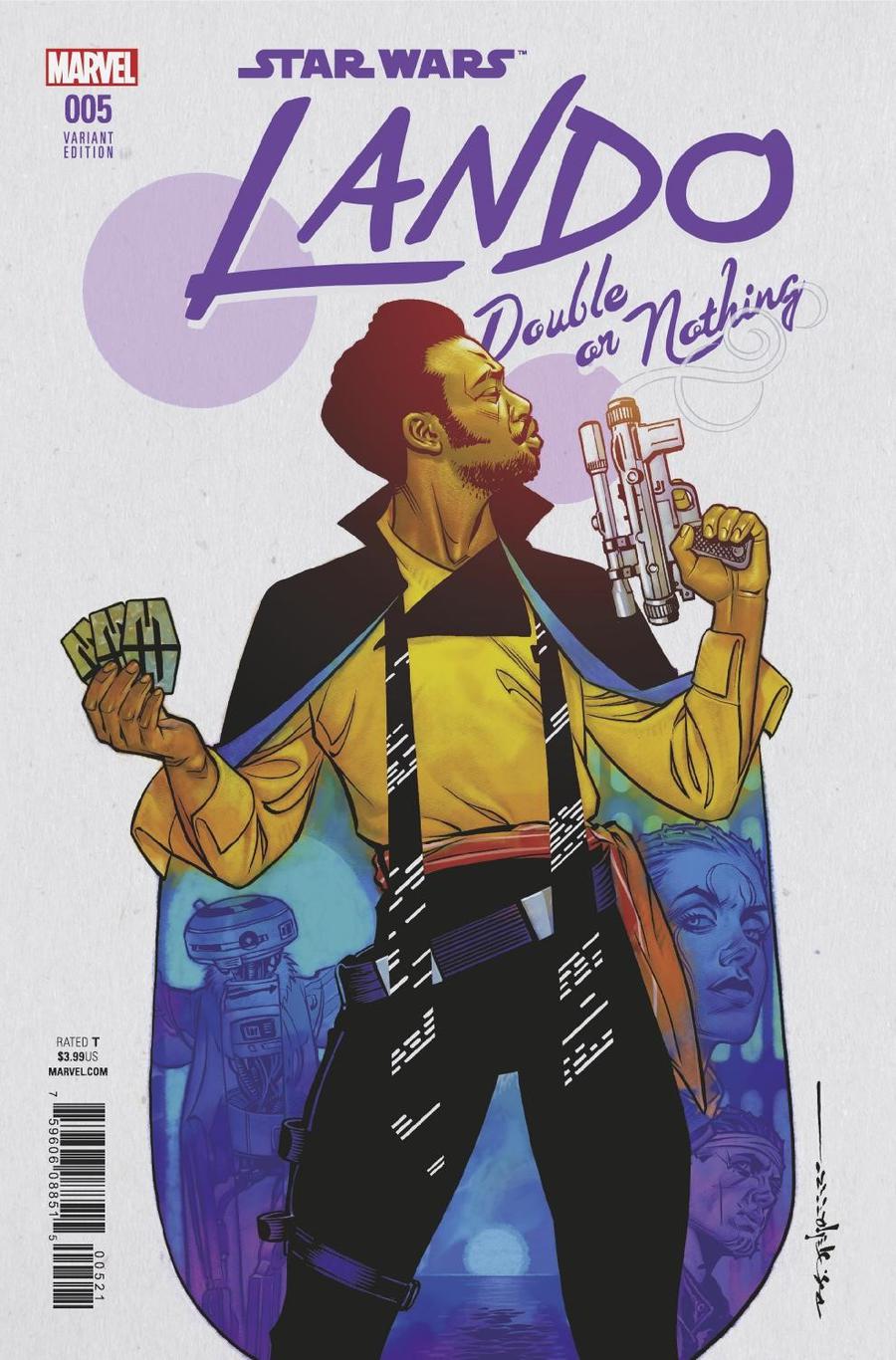 Star Wars Lando Double Or Nothing #5 Cover B Incentive Brian Stelfreeze Variant Cover