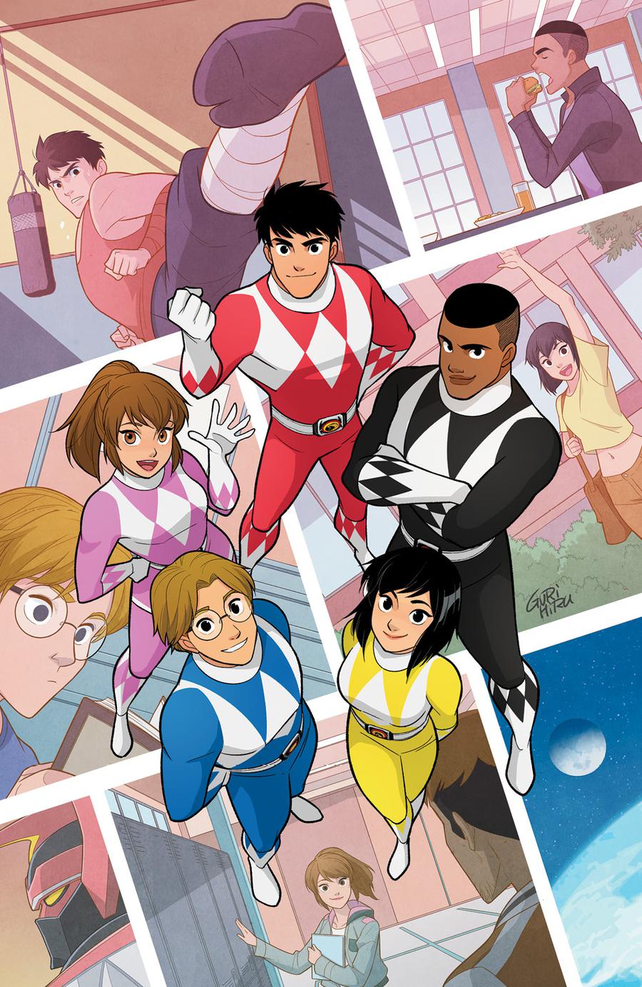 Sabans Go Go Power Rangers Back To School #1 Cover B Incentive Gurihiru Virgin Variant Cover