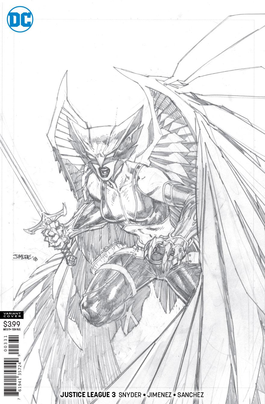 Justice League Vol 4 #3 Cover C Incentive Jim Lee & Scott Williams Pencil Cover