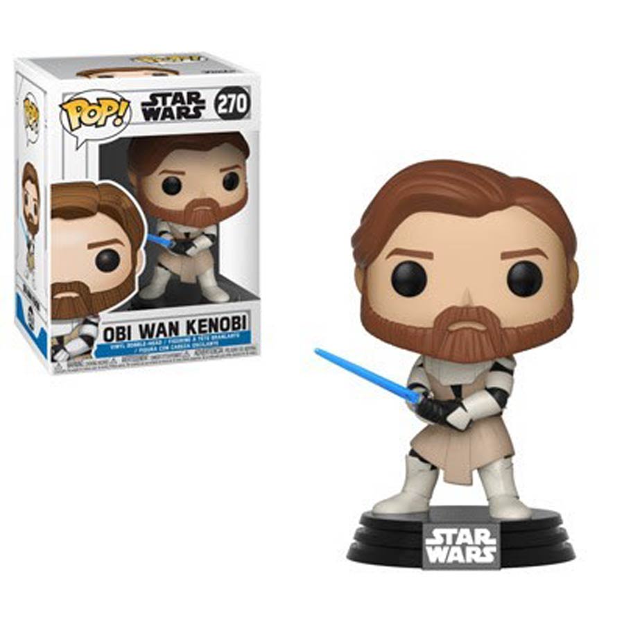 POP Star Wars 270 Clone Wars Obi-Wan Kenobi Vinyl Bobble Head