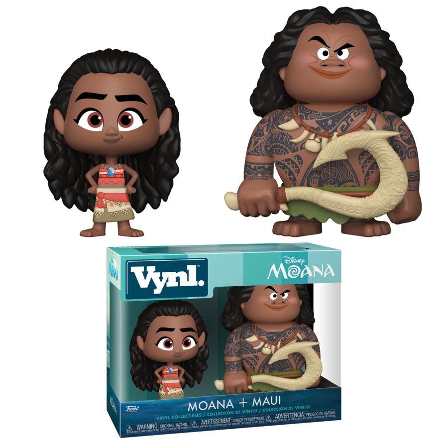 Vynl. Moana Moana And Maui 2-Pack Vinyl Figure