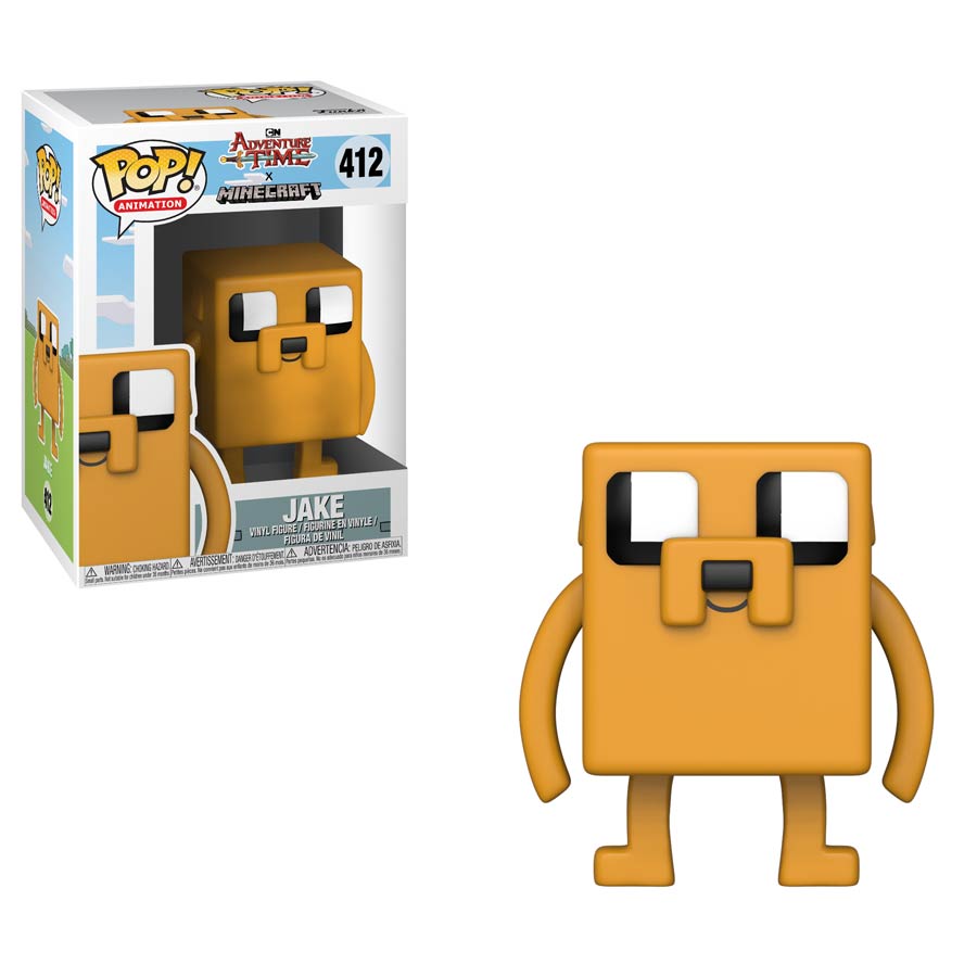 POP Animation 412 Adventure Time Minecraft Jake Vinyl Figure