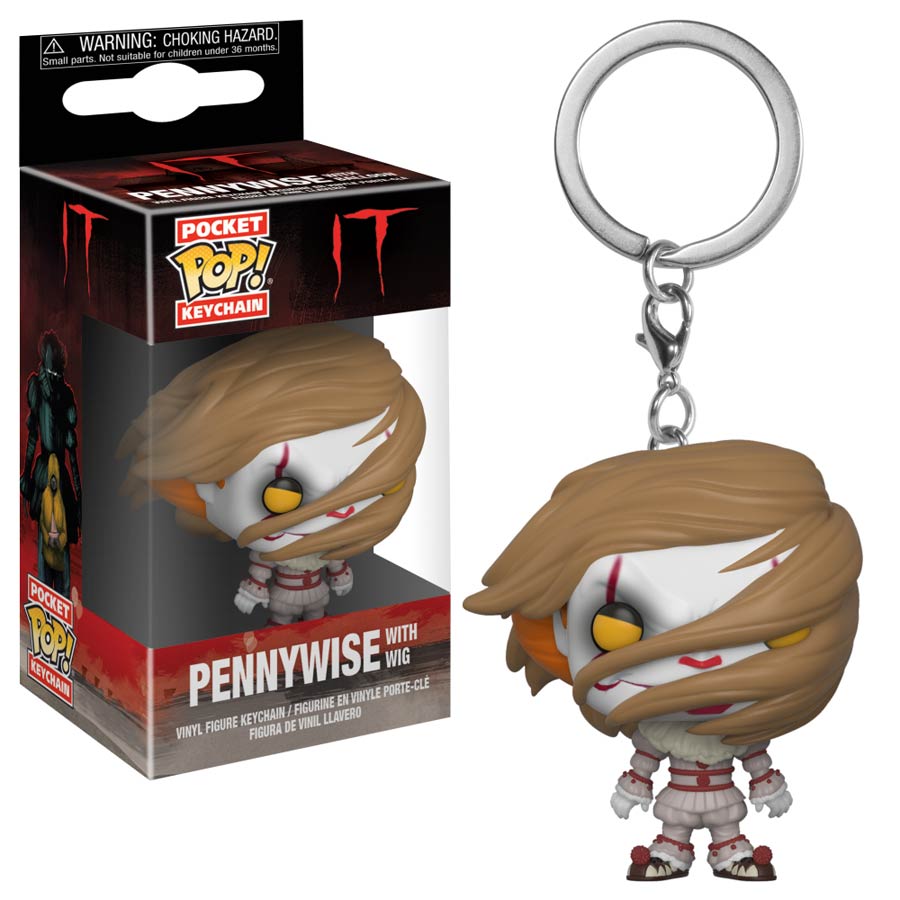 POP IT Series 2 Pennywise With Wig Vinyl Pocket Keychain
