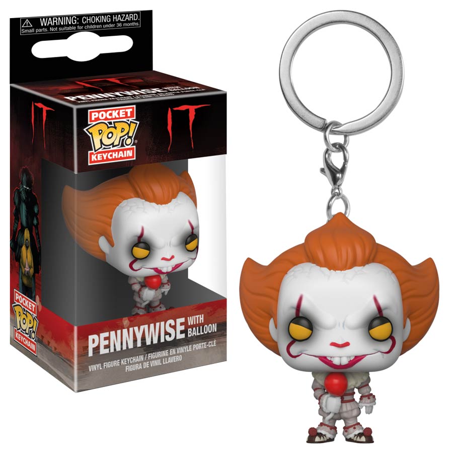 POP IT Series 2 Pennywise With Balloon Vinyl Pocket Keychain