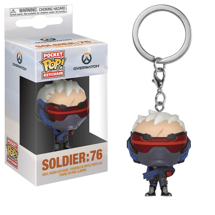 POP Overwatch Soldier 76 Vinyl Pocket Keychain
