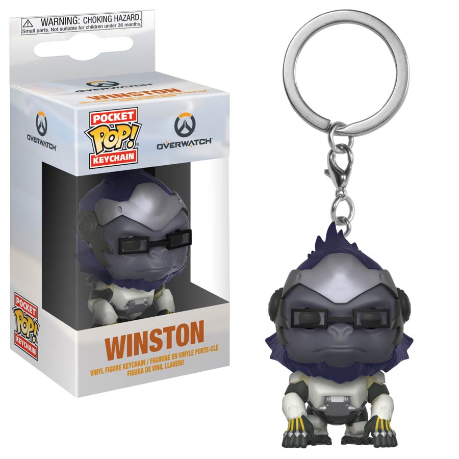 POP Overwatch Winston Vinyl Pocket Keychain