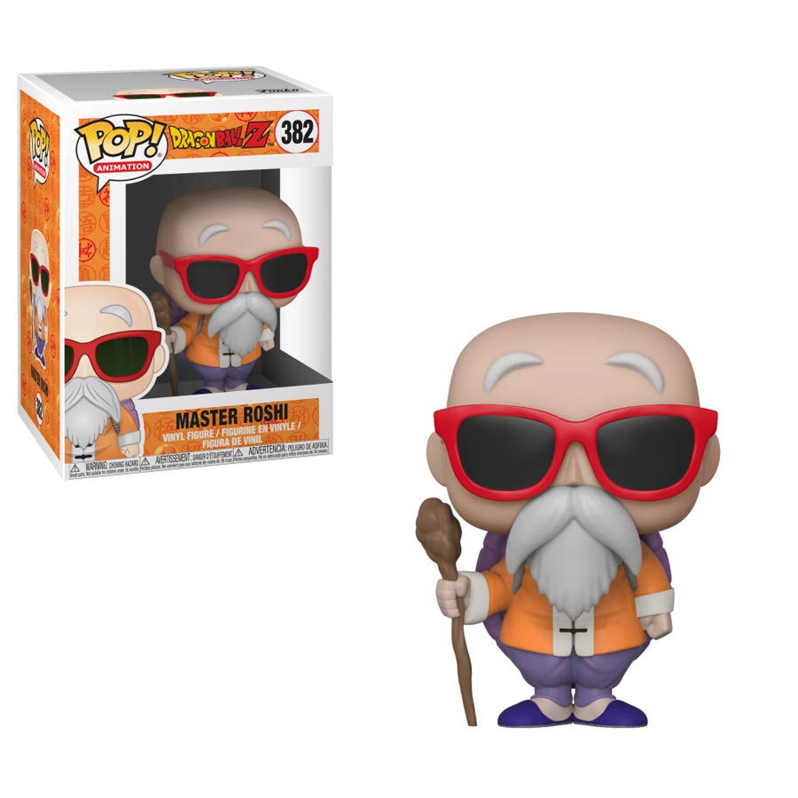 POP Animation 382 Dragon Ball Z Master Roshi With Staff Vinyl Figure