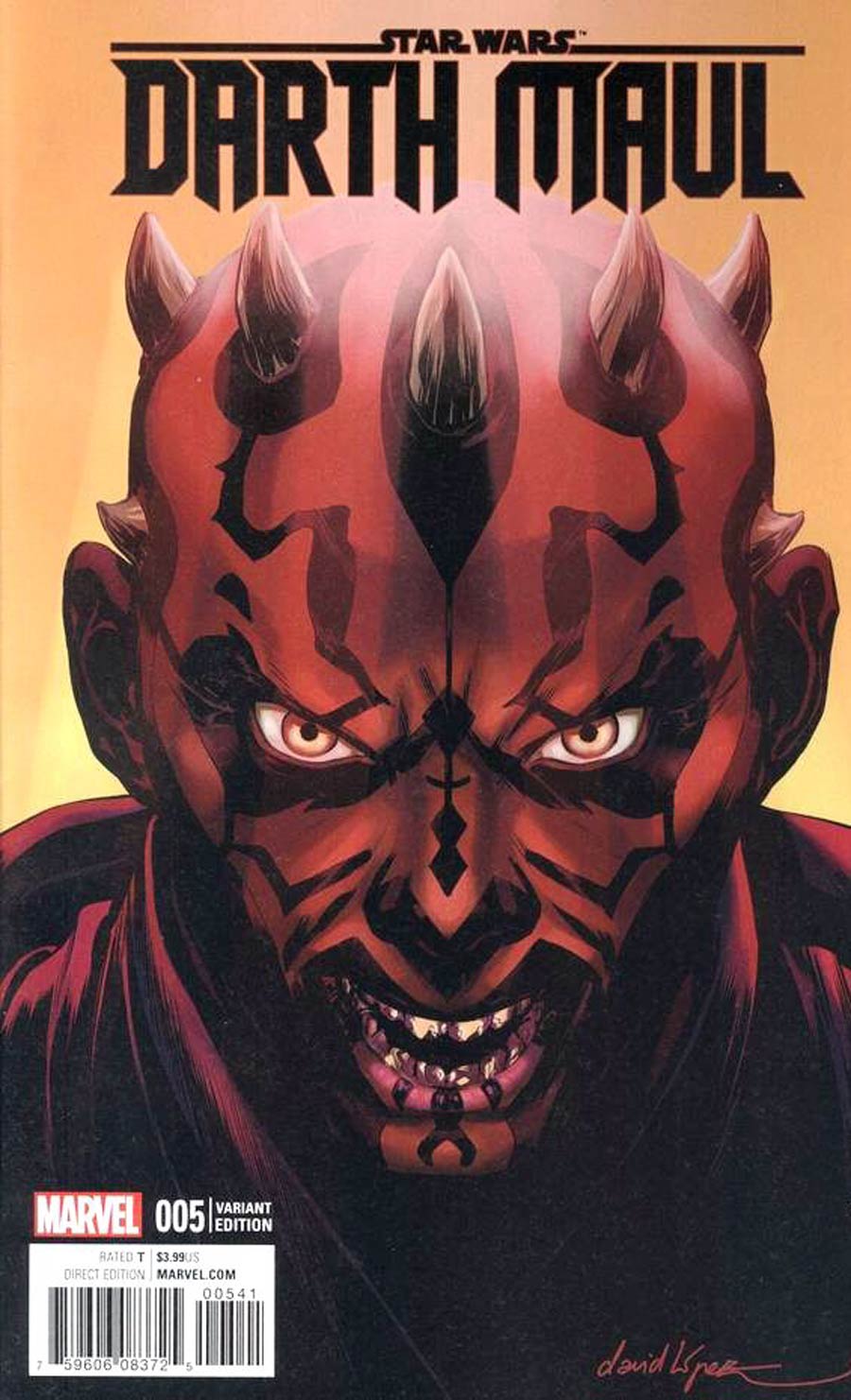 Star Wars Darth Maul #5 Cover G David Lopez Variant Cover