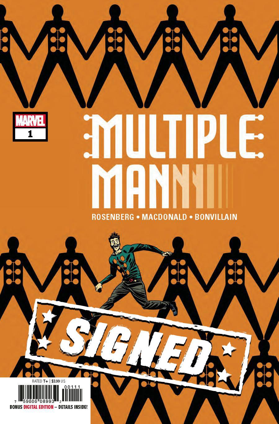 Multiple Man #1 Cover D Regular Marcos Martin Cover Signed By Matthew Rosenberg