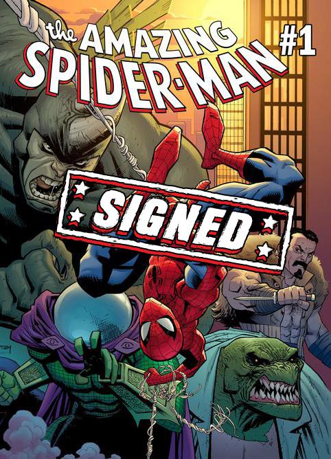 Amazing Spider-Man Vol 5 #1 Cover P Regular Ryan Ottley Cover Signed By Nick Spencer