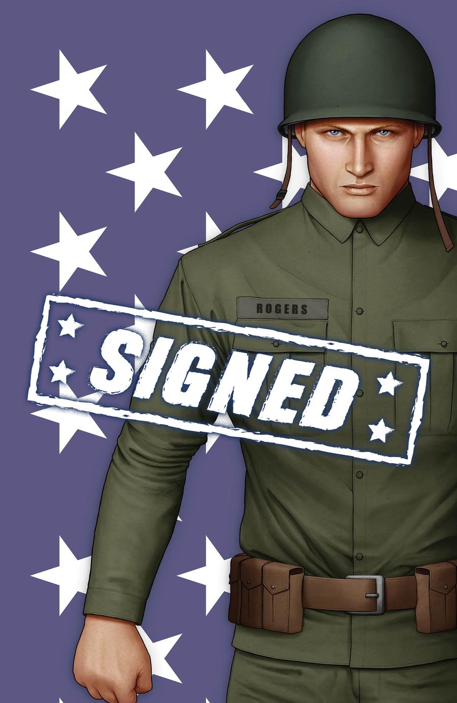 Captain America Vol 9 #1  Midtown Exclusive John Tyler Christopher Cover S Set With Private Rogers Virgin Variant Signed By John Tyler Christopher